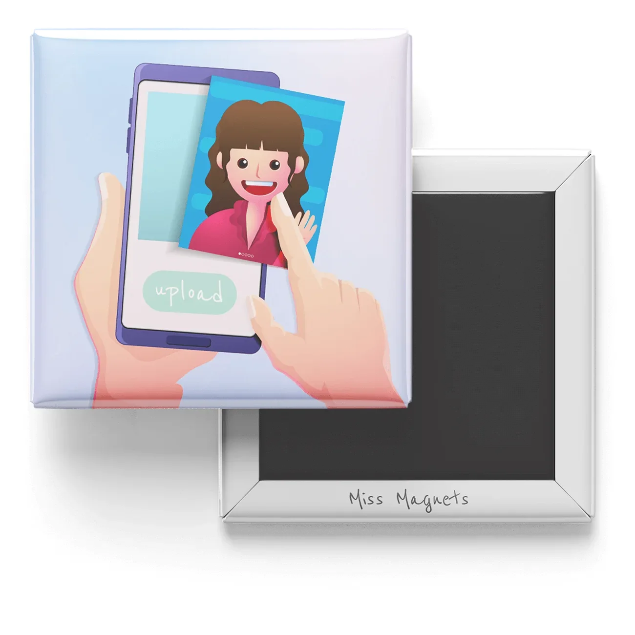 Square Photo Magnet
